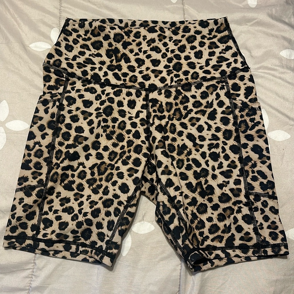 Sunzel bike short with pockets leopard print